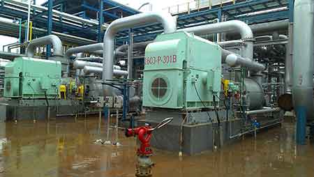 肯富來液環(huán)泵機(jī)組在海南煉化常減壓項(xiàng)目使用現(xiàn)場(chǎng)