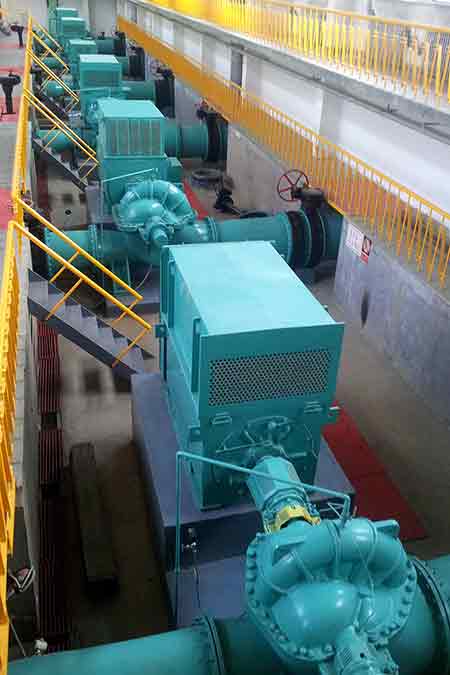 KPS系列單級雙吸離心泵在長春水務(wù)集團(tuán)第三制水公司改造項目使用現(xiàn)場