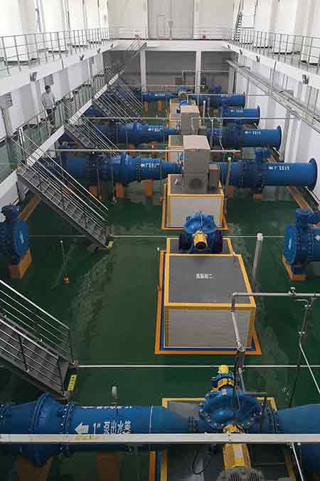 KPS系列單級雙吸離心泵在平頂山市自來水公司使用現(xiàn)場