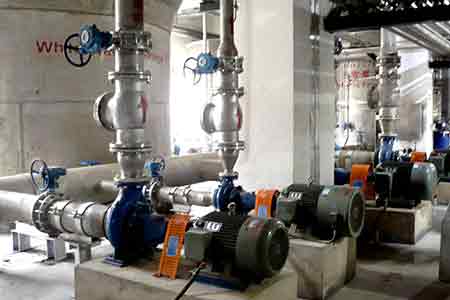 KCP系列單級離心泵在撫礦生活用紙配套濁濾液循環(huán)使用現(xiàn)場